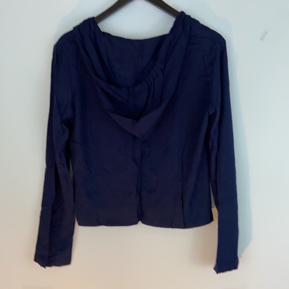 Wet Seal Women’s Soft Hooded Jacket Navy Size Small - Picture 2 of 6